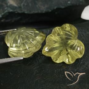 Pedras preciosas de Quartzo Luz amarela natural de 13.78 ct, Flor cortada, Transparente
