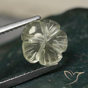 Quartzo Luz amarela Natural 1.83ct, Flor cortada, Transparente