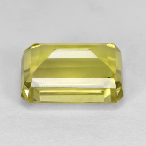 Quartzo amarelo natural 6,77ct, corte esmeralda, VVS-VS