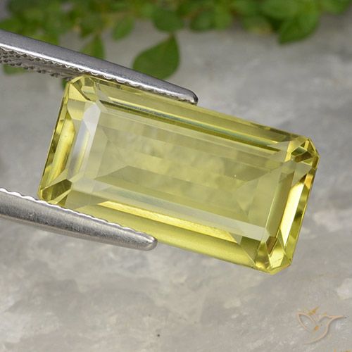 9.35ct Natural amarelo médio Quartzo, Corte Octógono / Esmeralda, VVS-VS, Photo A