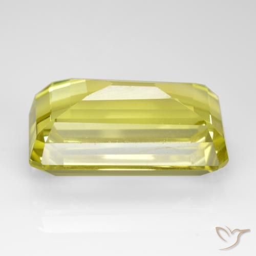 Quartzo amarelo médio Natural 8.70ct, Corte Octógono / Esmeralda, VVS-VS