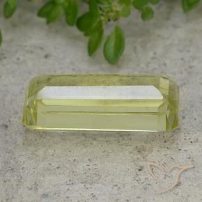 Quartzo Verde amarelo Natural 6.44ct, Corte Octógono / Esmeralda, VVS-VS