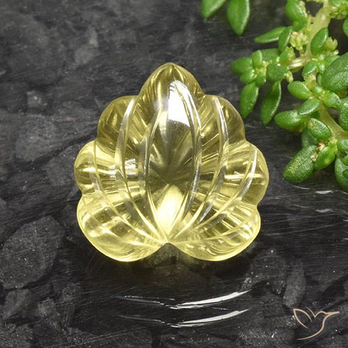 Quartzo amarelo de 8,86 ct, 14,2 x 13,9 mm esculpido no Brasil, Photo A