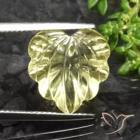Quartzo Lagoa Amarela Natural 8.67ct, Flor cortada, Transparente