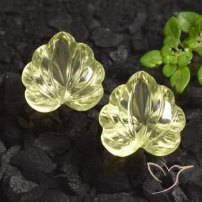 Pedras preciosas de Quartzo Luz amarela natural de 14.91 ct, Flor cortada, Transparente