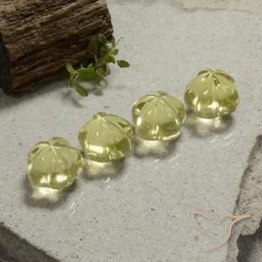 Pedras preciosas de Quartzo Luz amarela natural de 20.16 ct, Flor cortada, Transparente