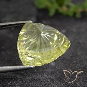 Quartzo Luz amarela Natural 6.90ct, Trilhão, Transparente