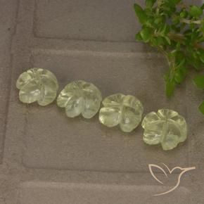 Pedras preciosas de Quartzo Luz amarela natural de 4.99 ct, Flor cortada, Transparente