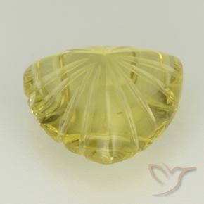 Quartzo amarelo médio Natural 6.21ct, Trilhão, Transparente