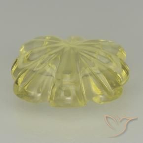 Quartzo amarelo médio Natural 8.50ct, Flor cortada, Transparente
