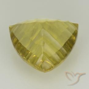 Quartzo Amarelo Abacaxi Natural 6.11ct, Trilhão, Transparente
