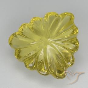 Quartzo Amarelo claro médio Natural 5.70ct, Trilhão, Transparente