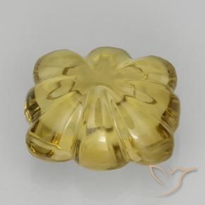 Quartzo Luz amarela Natural 8.05ct, Flor cortada, Transparente