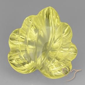 Quartzo Abelha amarela clara Natural 7.65ct, Flor cortada, Transparente