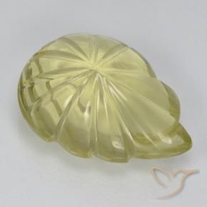 Quartzo Luz amarela Natural 9.19ct, Flor cortada, Transparente