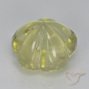 Quartzo Luz amarela Natural 6.56ct, Flor cortada, Transparente