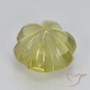 Quartzo Luz amarela Natural 3.67ct, Flor cortada, Transparente