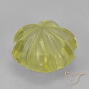 Quartzo Lagoa Amarela Natural 3.59ct, Flor cortada, Transparente