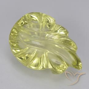 Quartzo Luz amarela Natural 5.54ct, Flor cortada, Transparente