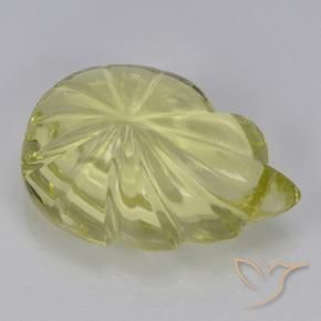 Quartzo Luz amarela Natural 5.54ct, Flor cortada, Transparente