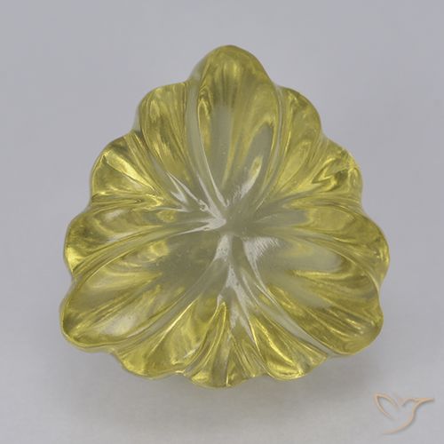 5.68ct Natural Amarelo Dourado Claro Quartzo, Trilhão, Transparente