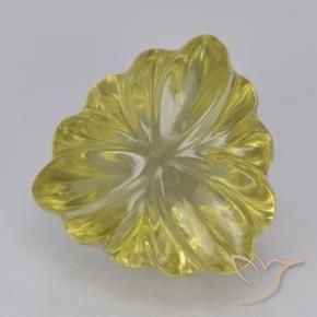 Quartzo Amarelo Dourado Claro Natural 5.68ct, Trilhão, Transparente