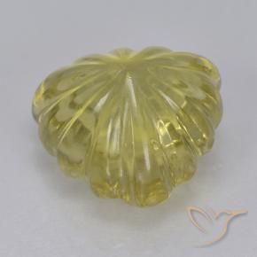 Quartzo Amarelo Dourado Claro Natural 5.68ct, Trilhão, Transparente