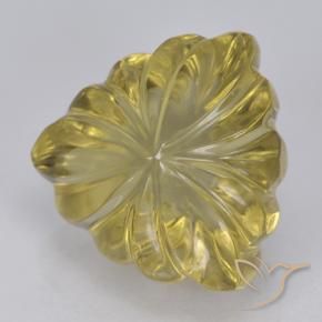 Quartzo Amarelo claro médio Natural 5.97ct, Trilhão, Transparente