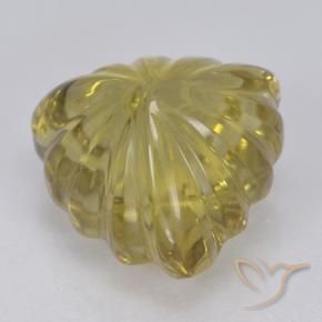 Quartzo Amarelo claro médio Natural 5.97ct, Trilhão, Transparente