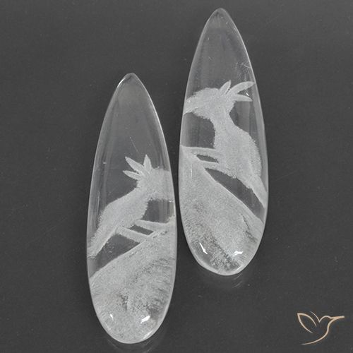 22.70ctw Natural Branco claro Quartzo, Formato de pêra, Transparente