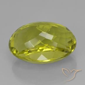 Quartzo amarelo médio Natural 28.40ct, oval, VVS