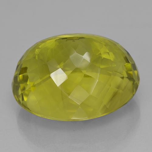 Quartzo Amarelo esverdeado Natural 41.38ct, oval, IF