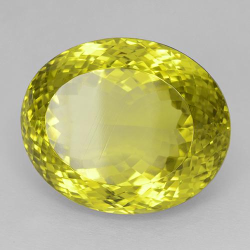 Quartzo Abelha Amarela Natural 54.44ct, oval, IF