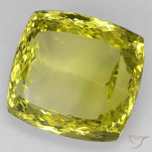 Quartzo Milho amarelo Natural 73.08ct, Almofada, IF
