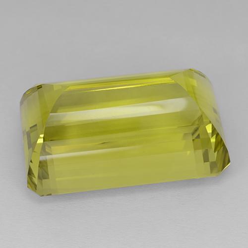 Quartzo amarelo natural 85,92ct, corte esmeralda, IF