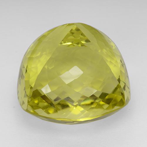 Quartzo amarelo natural 80,66ct, almofada cortada, IF