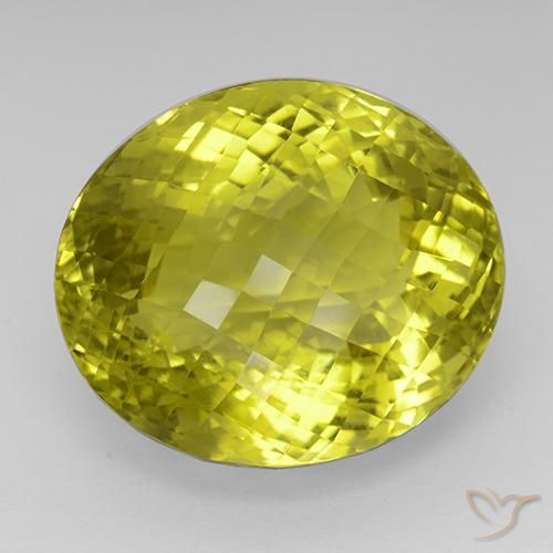 Quartzo Milho amarelo Natural 75.53ct, oval, IF
