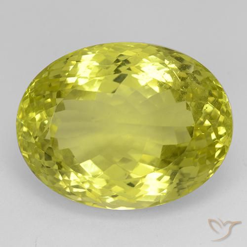 Quartzo amarelo médio Natural 45.68ct, Corte Oval, VVS-VS