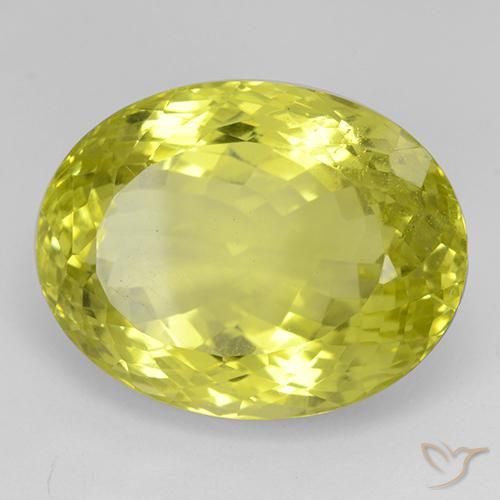 Quartzo amarelo médio Natural 45.68ct, Corte Oval, VVS-VS
