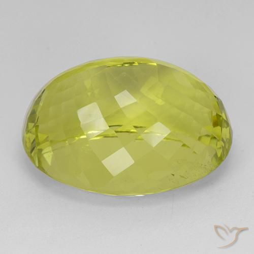 Quartzo amarelo médio Natural 45.68ct, Corte Oval, VVS-VS