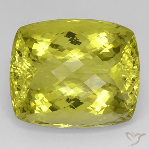 62.08ct Natural amarelo médio Quartzo, Almofada, IF