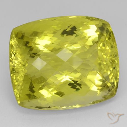 Quartzo amarelo médio Natural 62.08ct, Almofada, IF