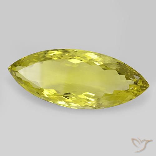 Quartzo Milho amarelo Natural 57.97ct, Marquesa, IF