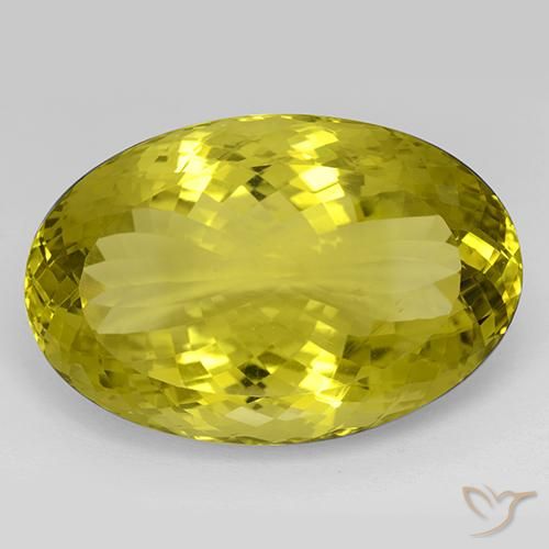 101.00ct Natural Amarelo Abacaxi Quartzo, oval, IF