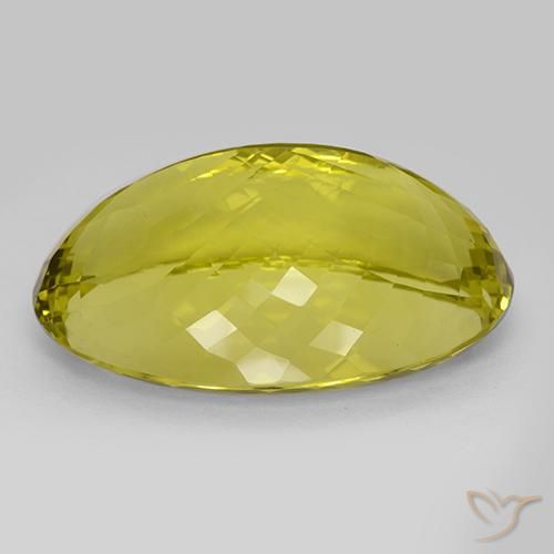 Quartzo Amarelo Abacaxi Natural 101.00ct, oval, IF