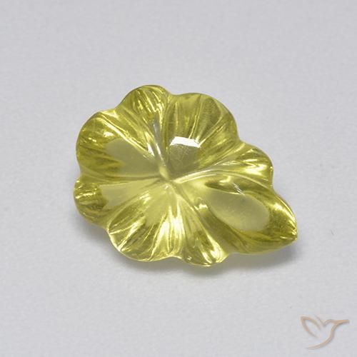 Quartzo amarelo médio Natural 3.41ct, Chique, Transparente