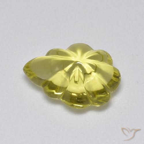 Quartzo amarelo médio Natural 3.41ct, Chique, Transparente