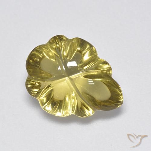 Quartzo amarelo médio Natural 4.52ct, Chique, Transparente