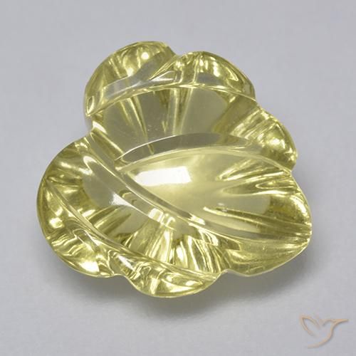4.94ct Natural Amarelo esverdeado Quartzo, Chique, Transparente