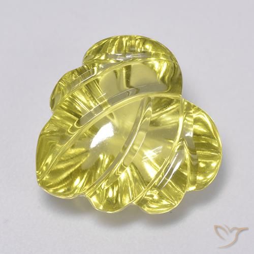 Quartzo Luz amarela Natural 7.36ct, Chique, Transparente